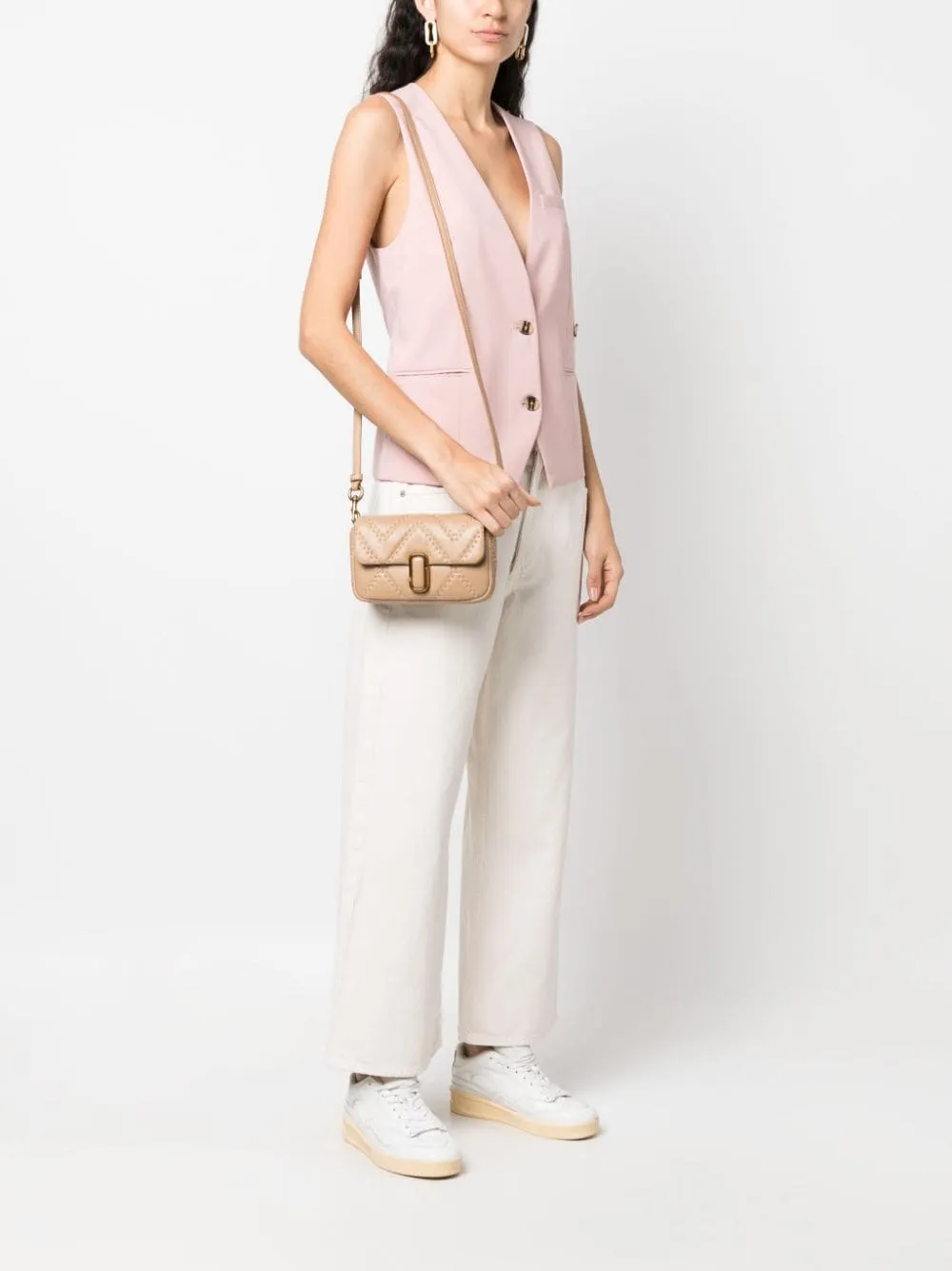 Marc Jacobs Logo Plaque Quilted Shoulder Bag