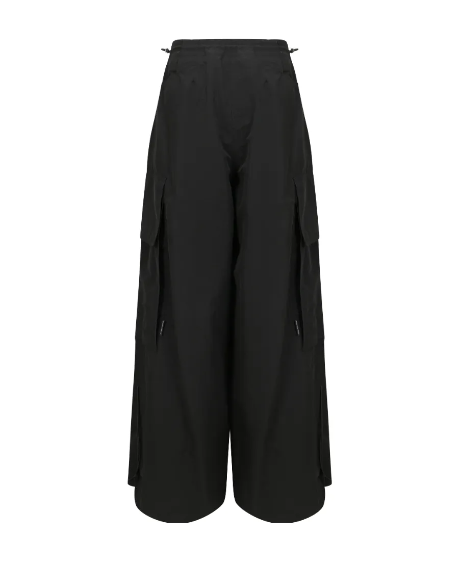 Palm Angels Drawstring Hem Wide Leg Trousers