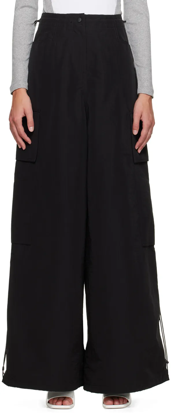 Palm Angels Drawstring Hem Wide Leg Trousers
