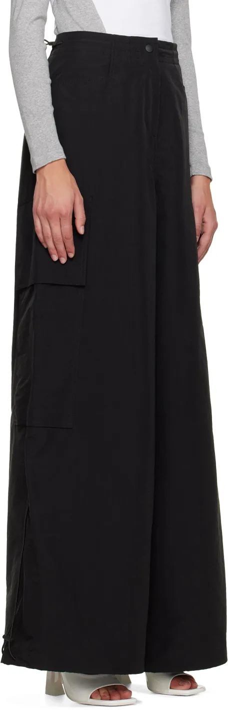 Palm Angels Drawstring Hem Wide Leg Trousers