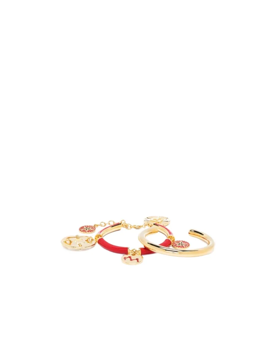 Charm Bangle Bracelet Set