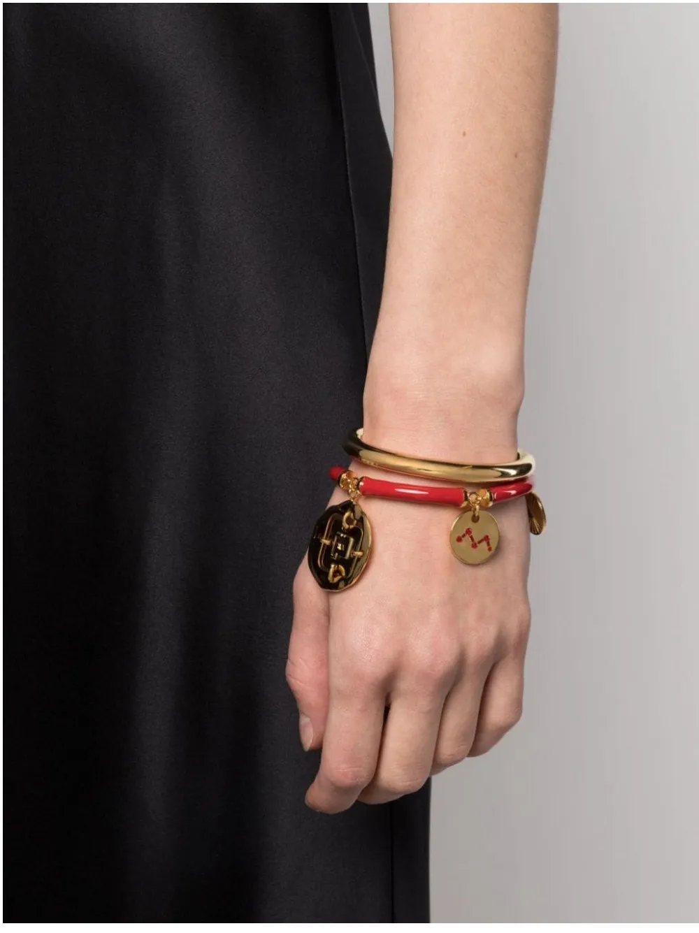 Charm Bangle Bracelet Set