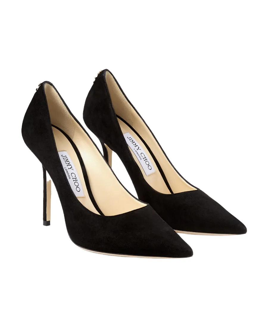 Love Series Button-Trimmed Pointed Heels