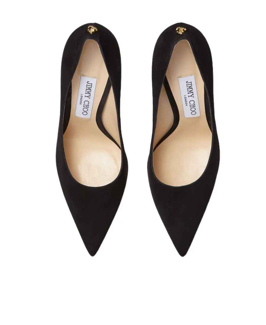 Love Series Button-Trimmed Pointed Heels