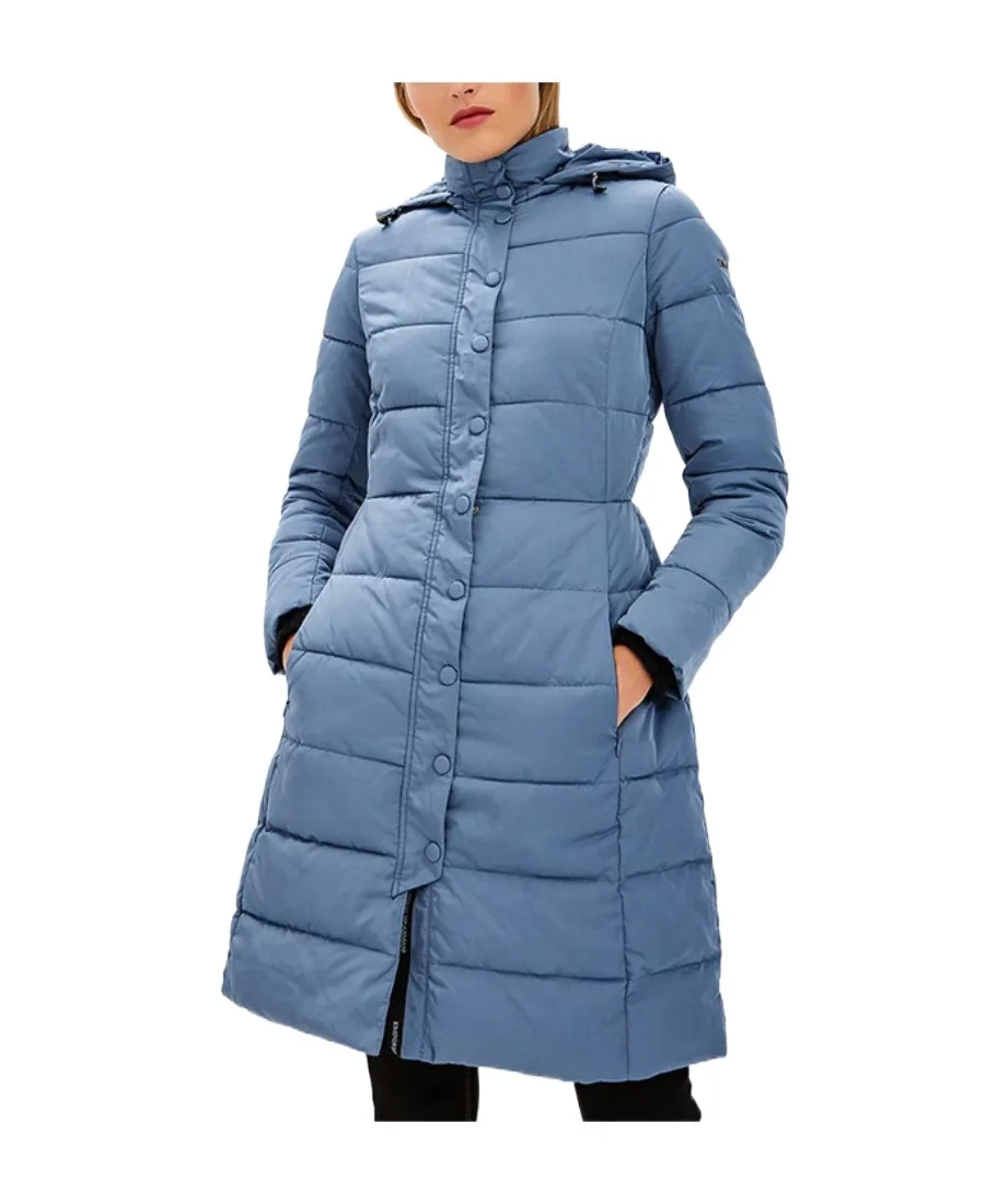 A Cotton-Padded Suit With A Hooded Jacket