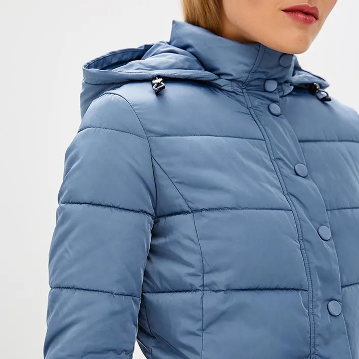 A Cotton-Padded Suit With A Hooded Jacket