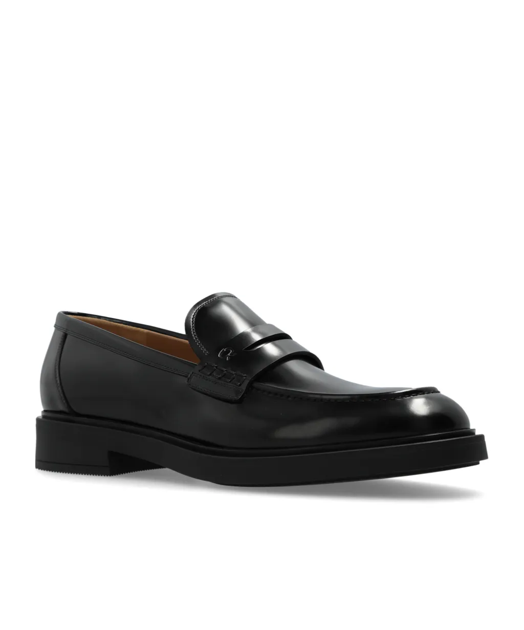 Gianvito Rossi Harris Round-Toe Slip-On Loafers
