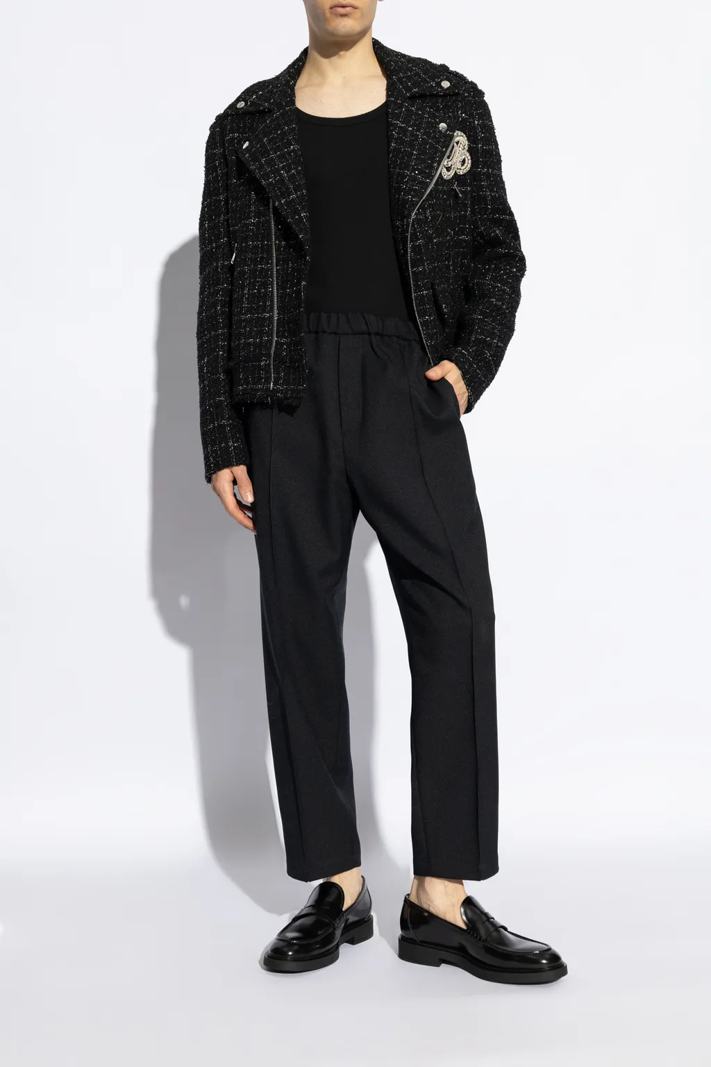 Gianvito Rossi Harris Round-Toe Slip-On Loafers