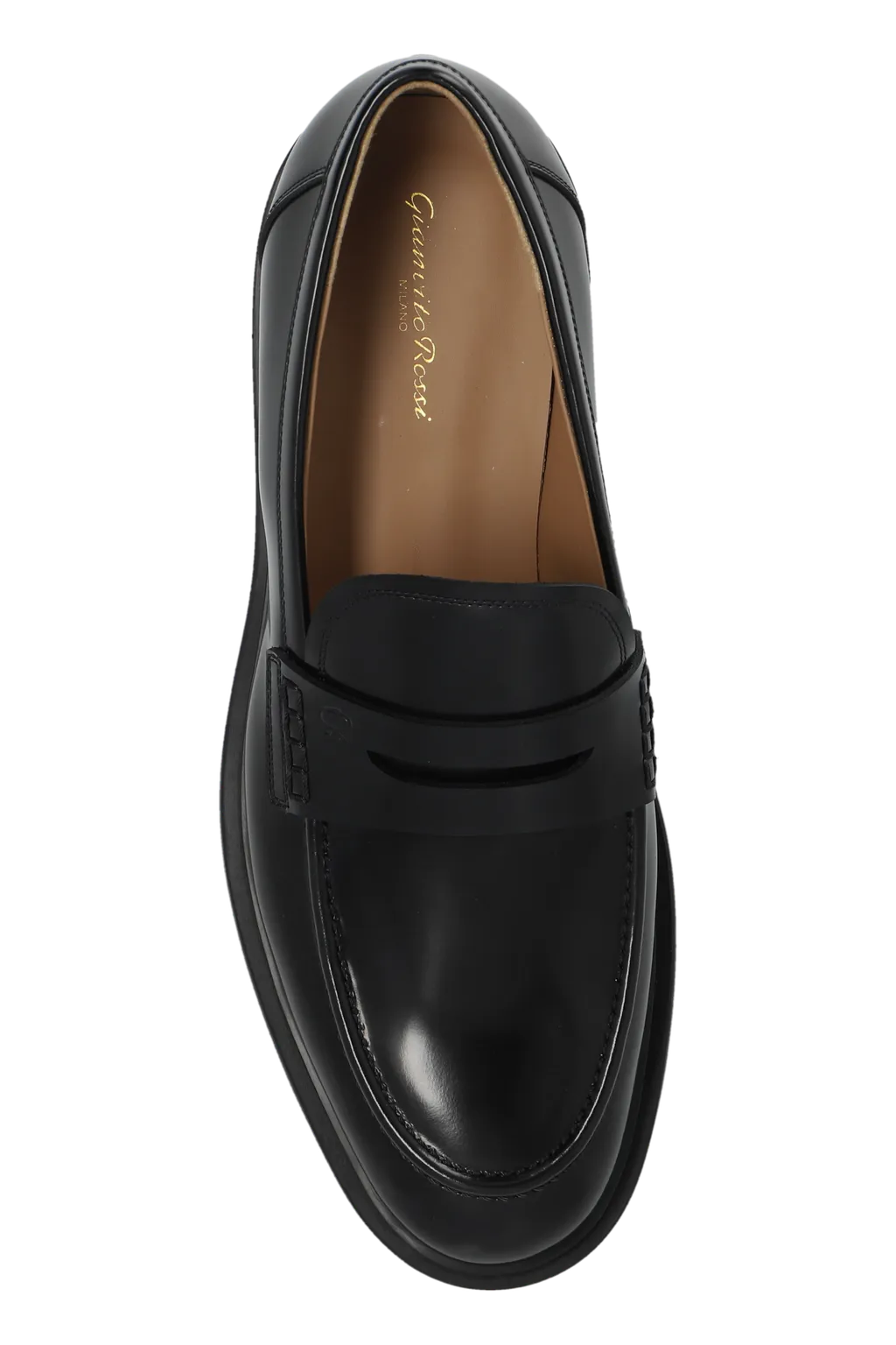 Gianvito Rossi Harris Round-Toe Slip-On Loafers