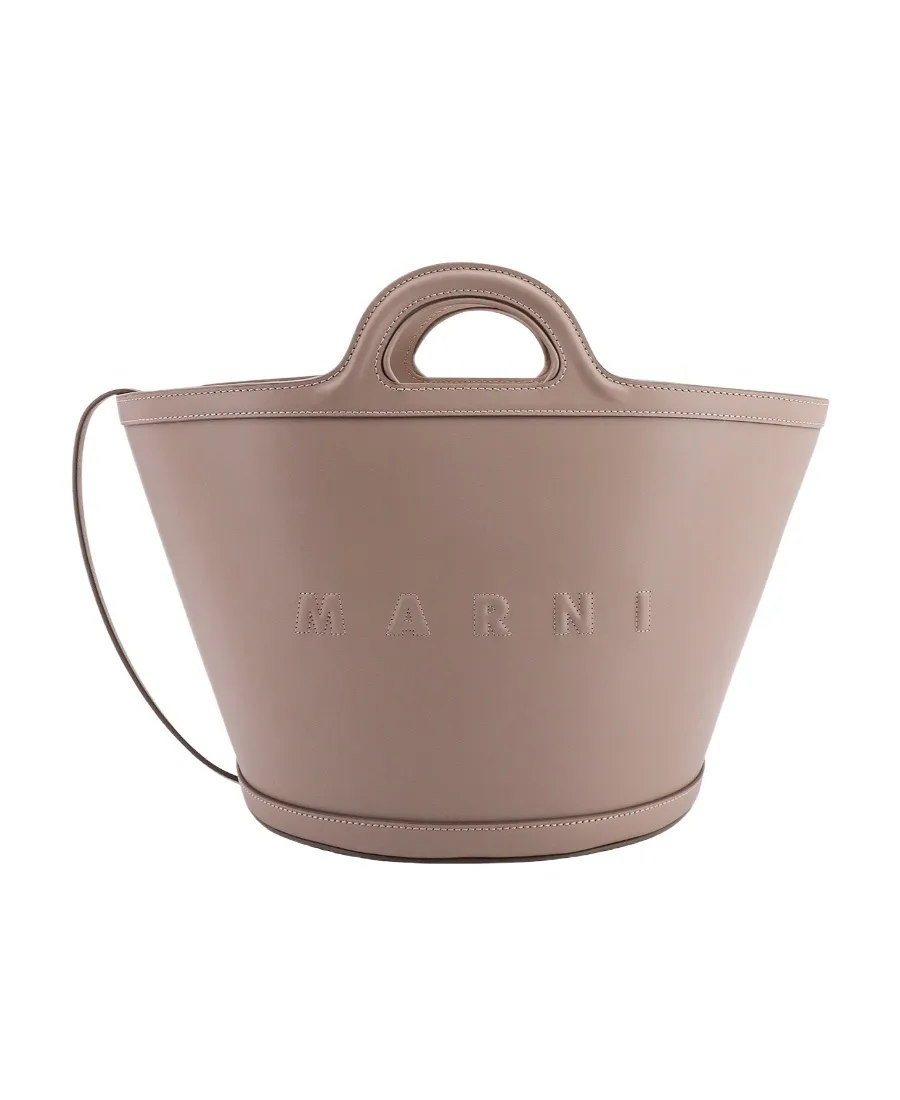 Marni Logo Embossed Top Handle Bag