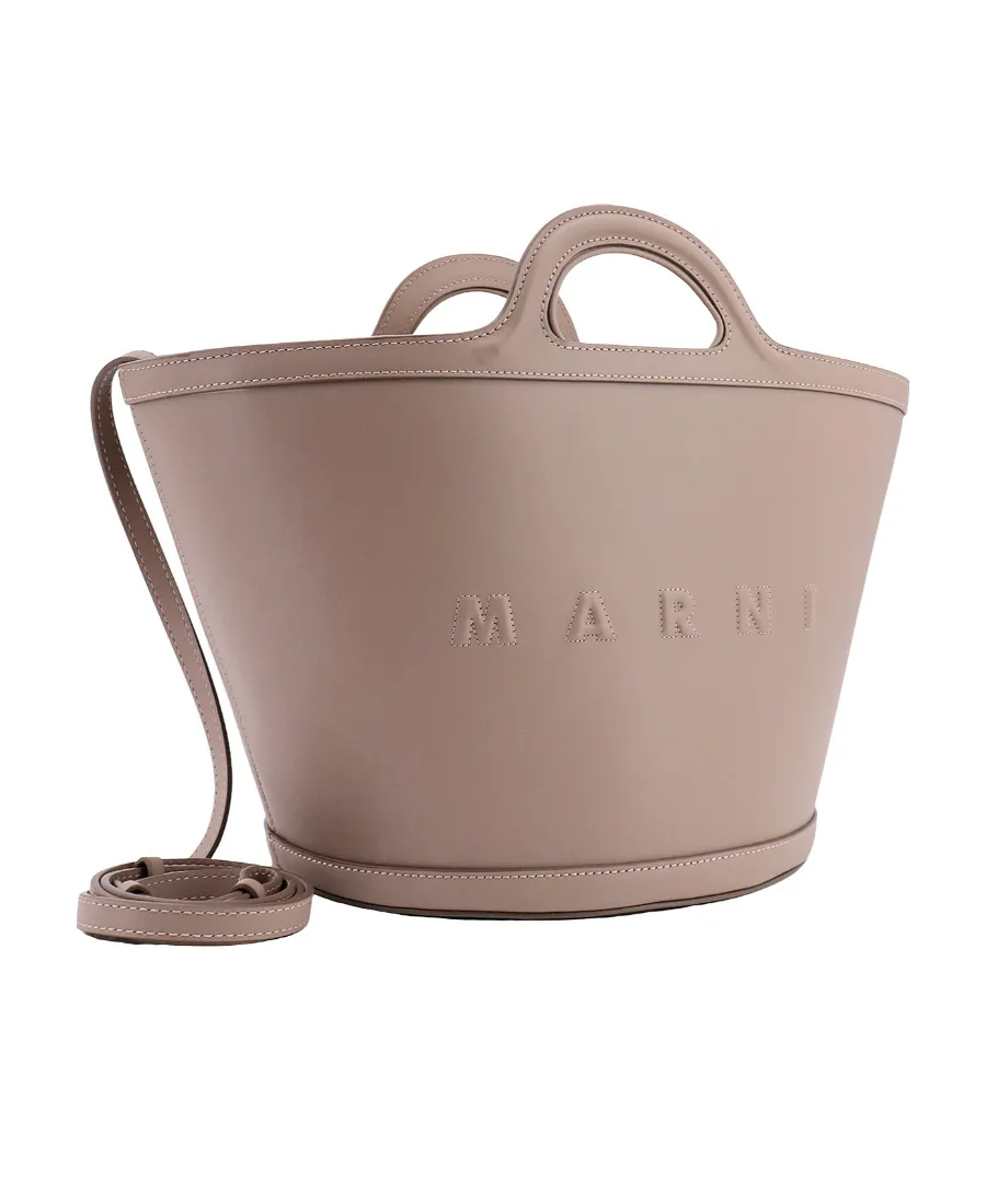 Marni Logo Embossed Top Handle Bag