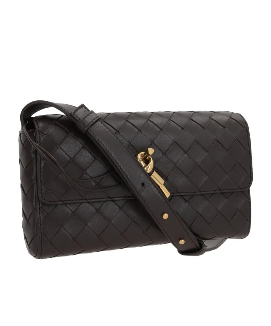 Bottega Veneta Andiamo Intrecciato Shoulder Bag