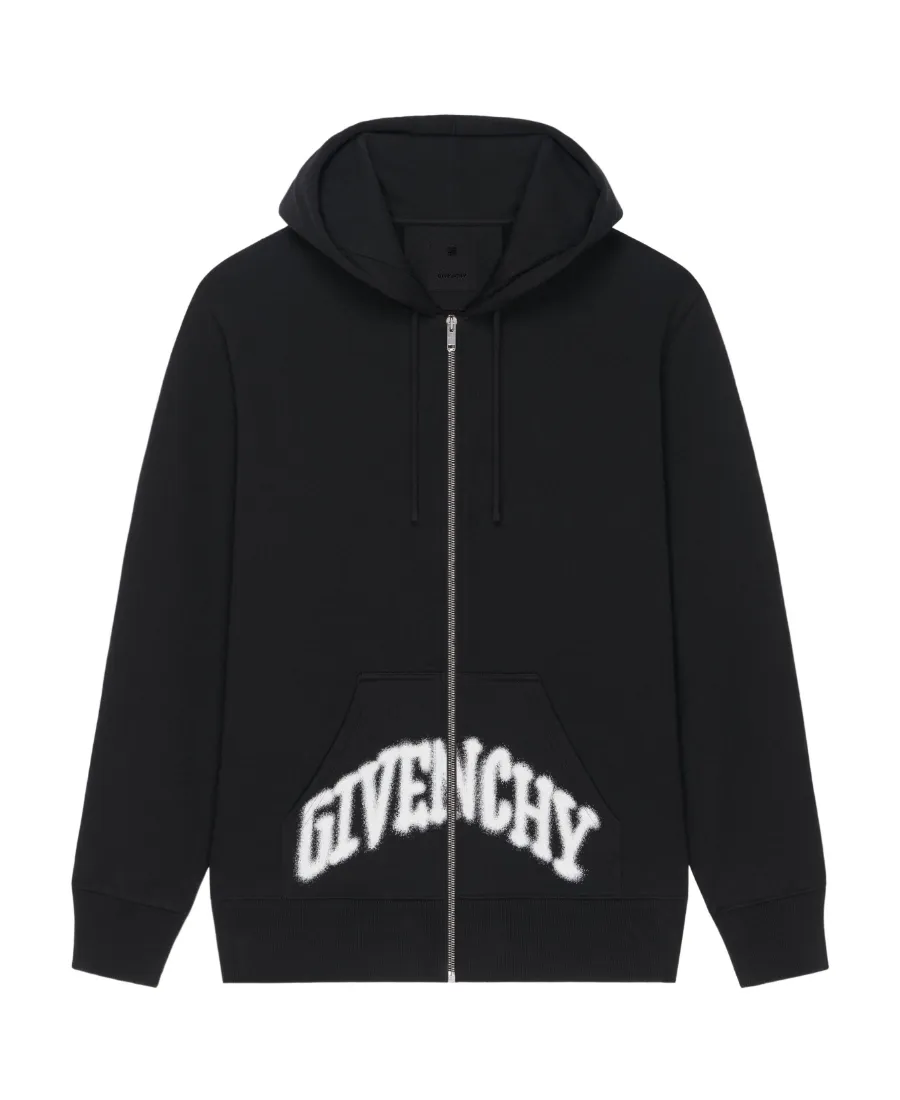 Paris Skull Hoodie In Felpa With Rhinestones