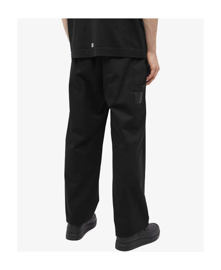 Givenchy Logo Label Straight-Leg Pants