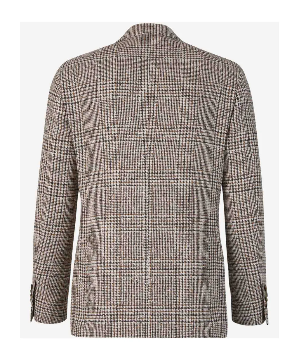 Lardini Plaid Motif Blazer