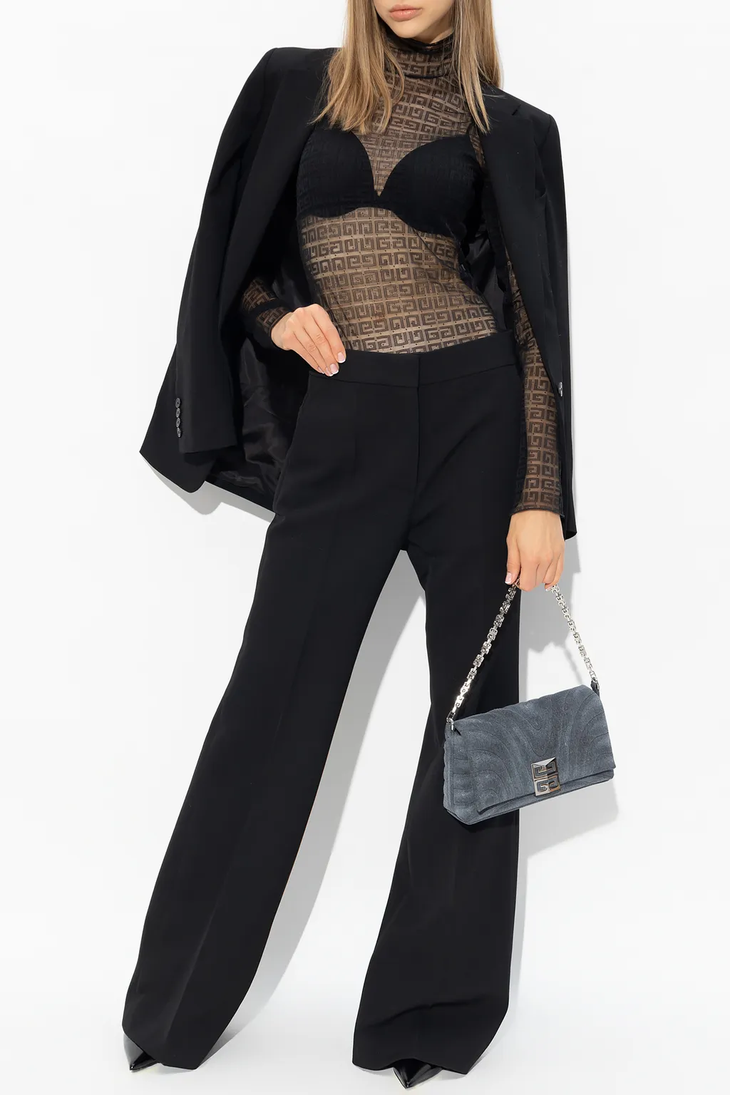 Givenchy Pleat Detailed Flared Trousers