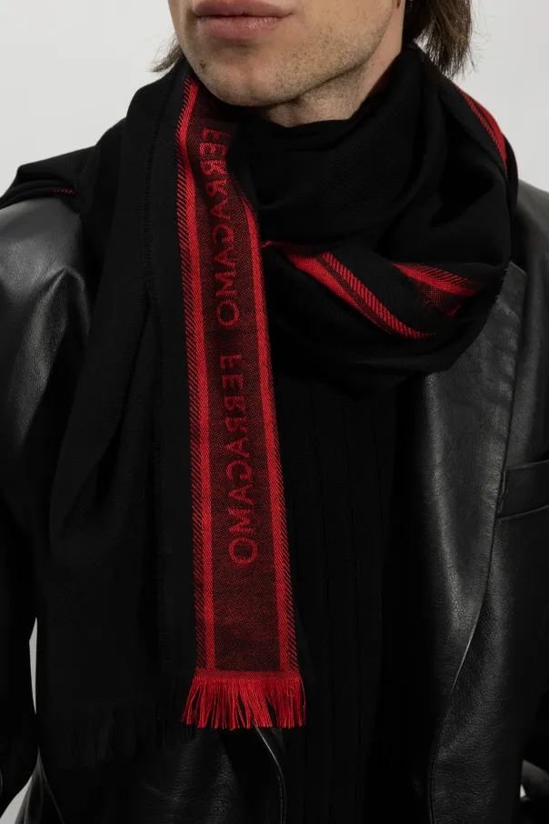 Salvatore Ferragamo Color Blocked Scarf