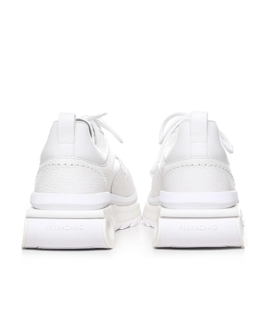 Gancini-Plaque Low-Top Sneakers
