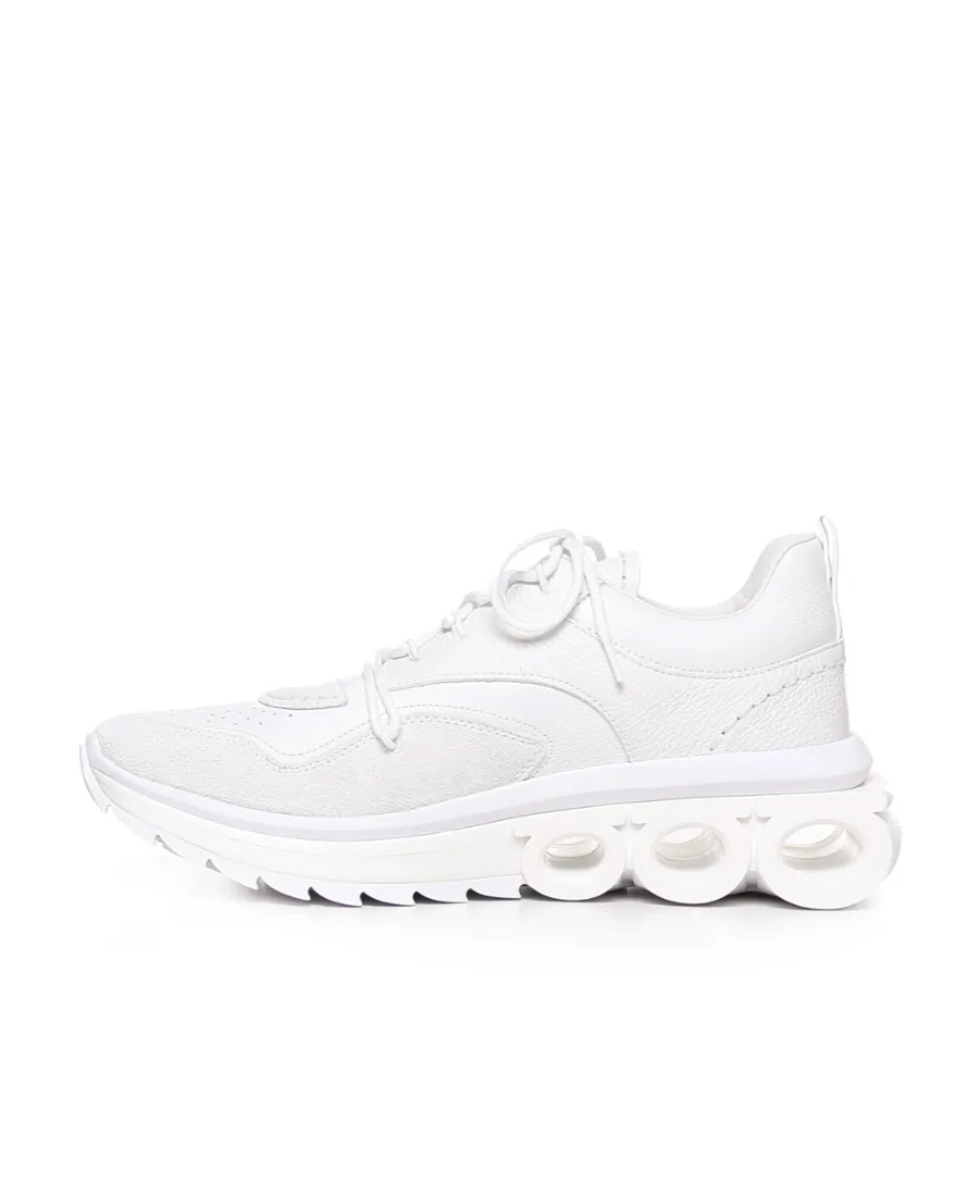 Gancini-Plaque Low-Top Sneakers