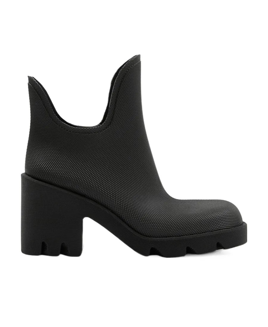 Burberry Marsh Round-Toe Ankle Rain Boots