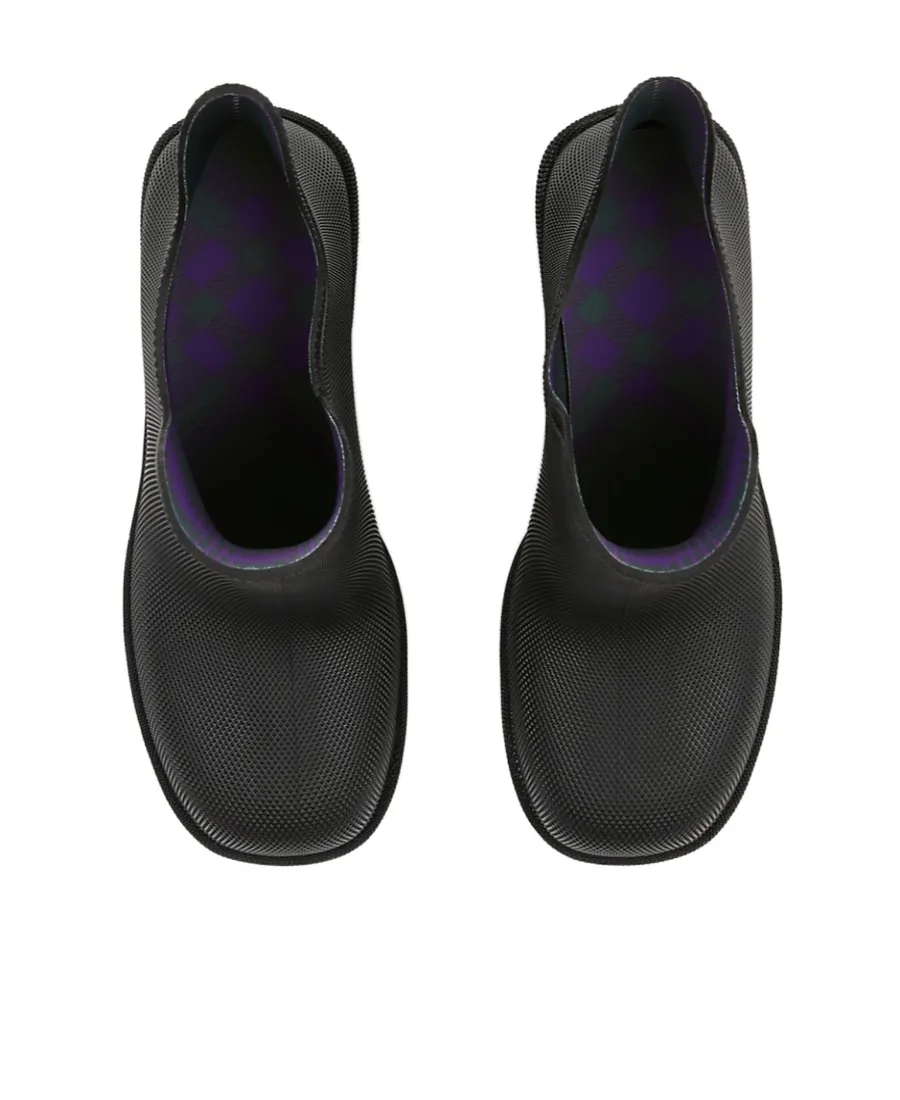 Burberry Marsh Round-Toe Ankle Rain Boots