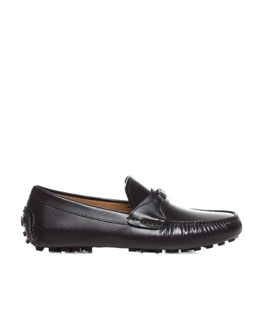 Salvatore Ferragamo Gancini-Buckle Slip-On Loafers