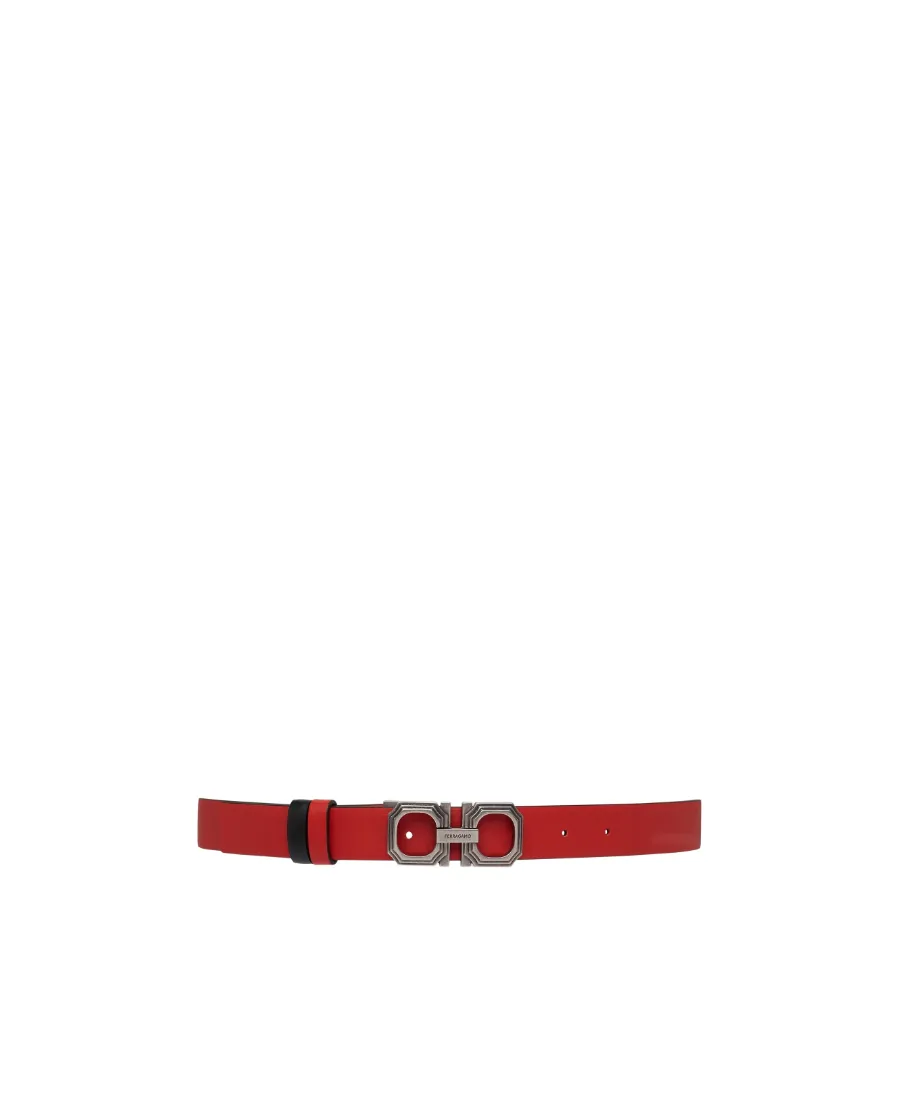 Gancini Belt Buckle Double-Sided Belt