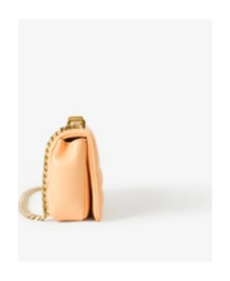 Burberry Logo Plaque Quilted Small Shoulder Bag