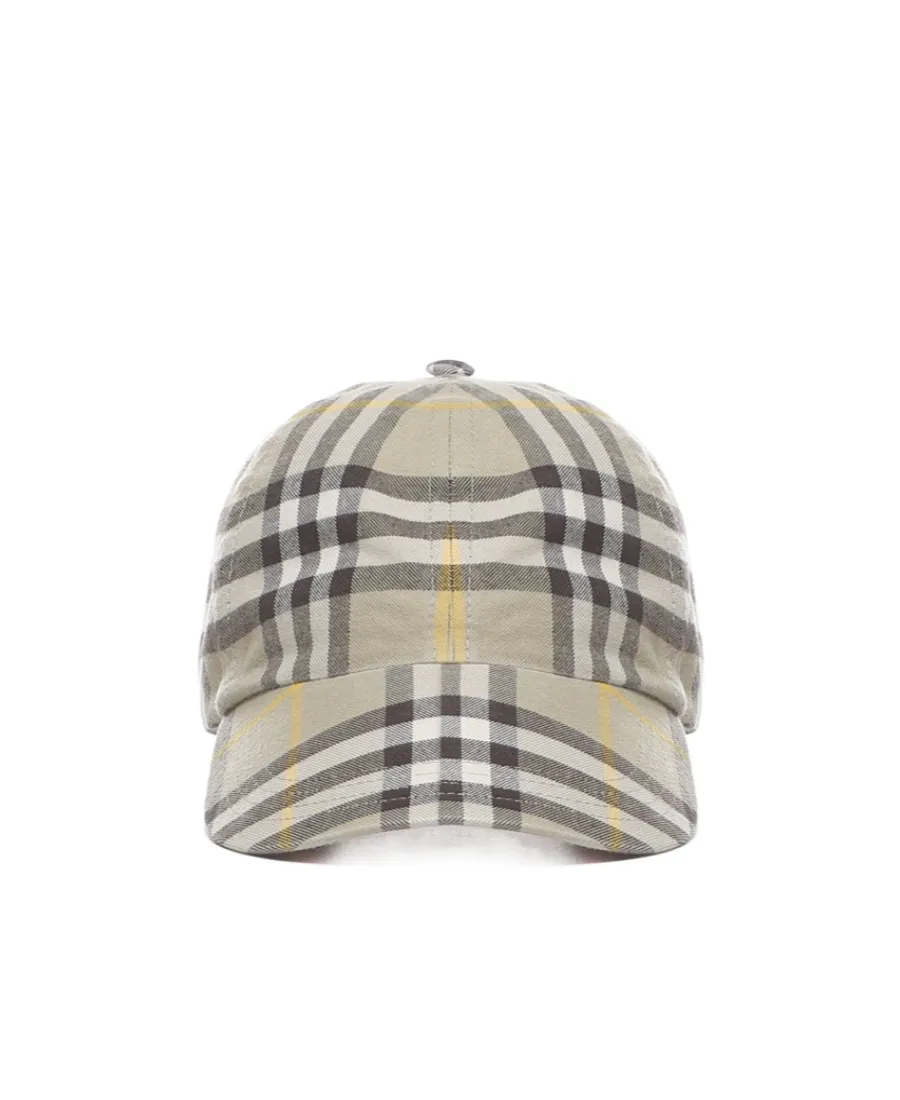 Burberry Check Pattern Baseball Cap