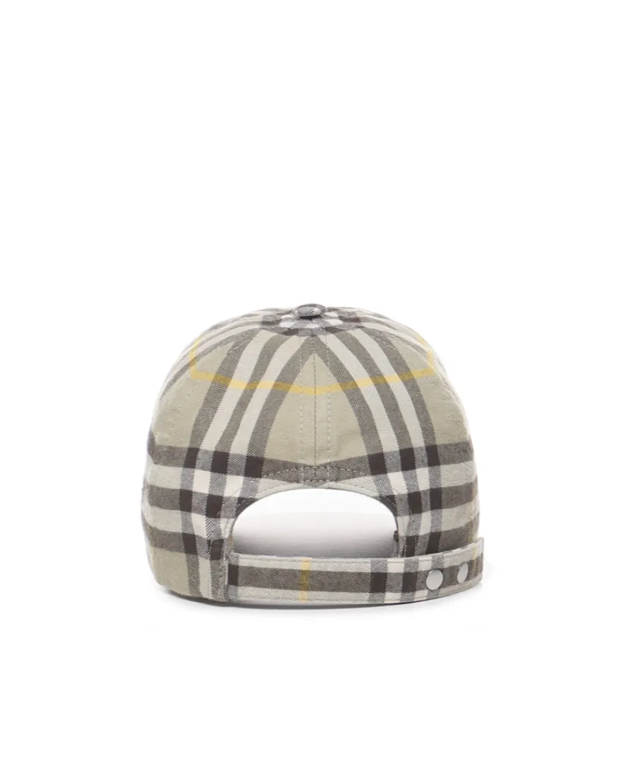 Burberry Check Pattern Baseball Cap