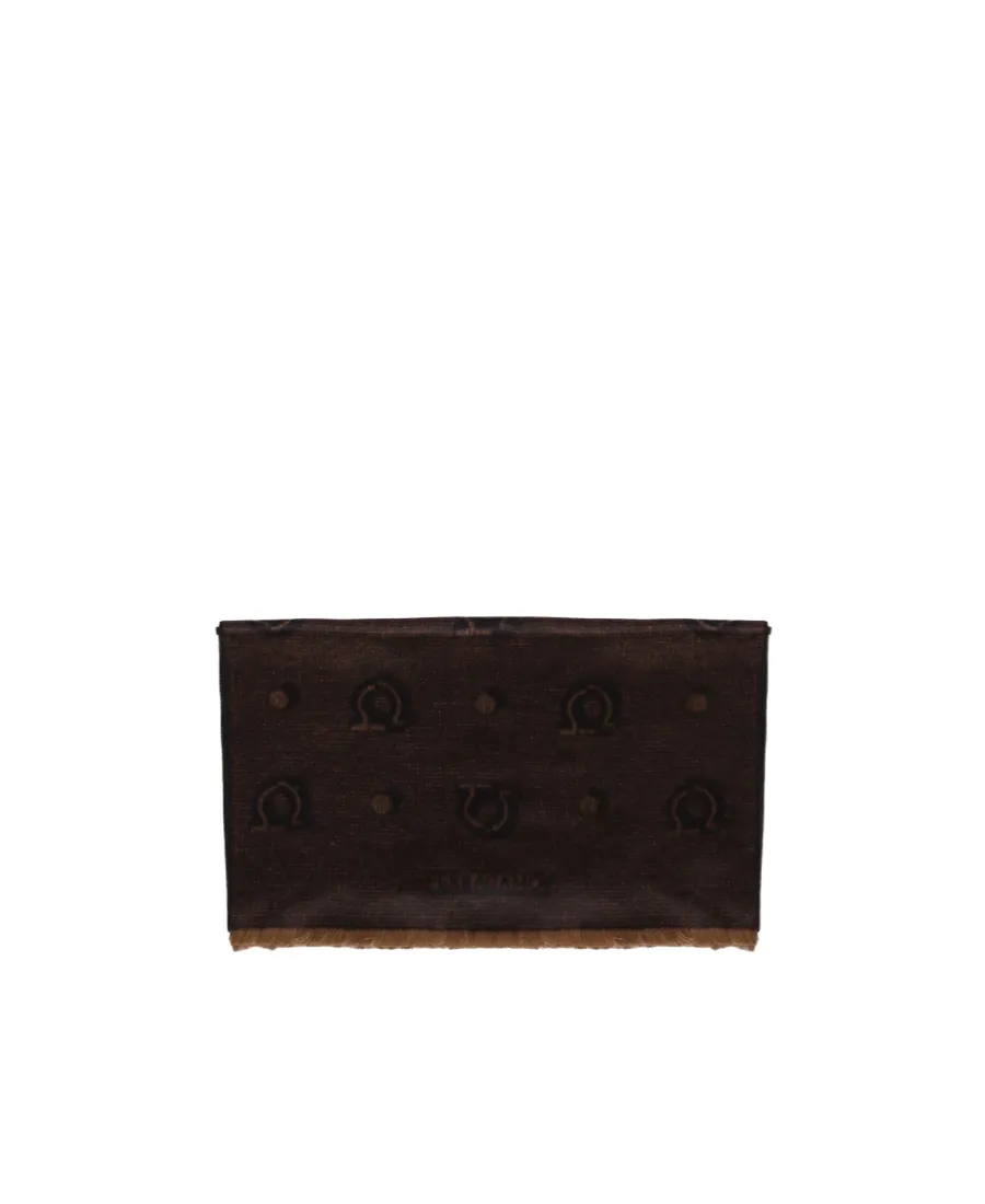 Salvatore Ferragamo Pattern-Jacquard Frayed Hem Scarf