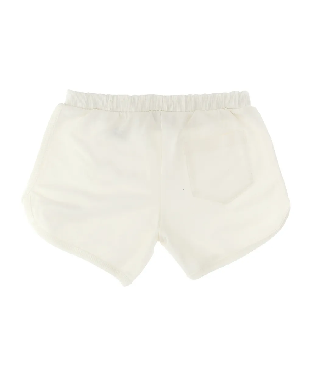 Versace Kids Logo-Embroidered Elasticated Waistband Mini Shorts