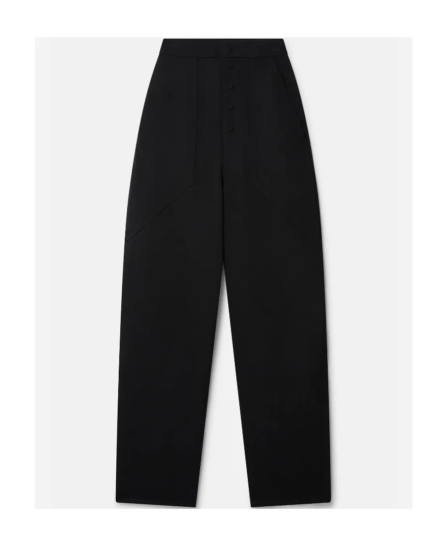 Wide Leg Wool Slacks