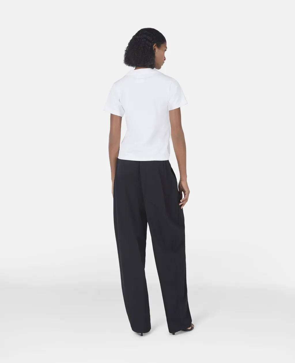 Wide Leg Wool Slacks