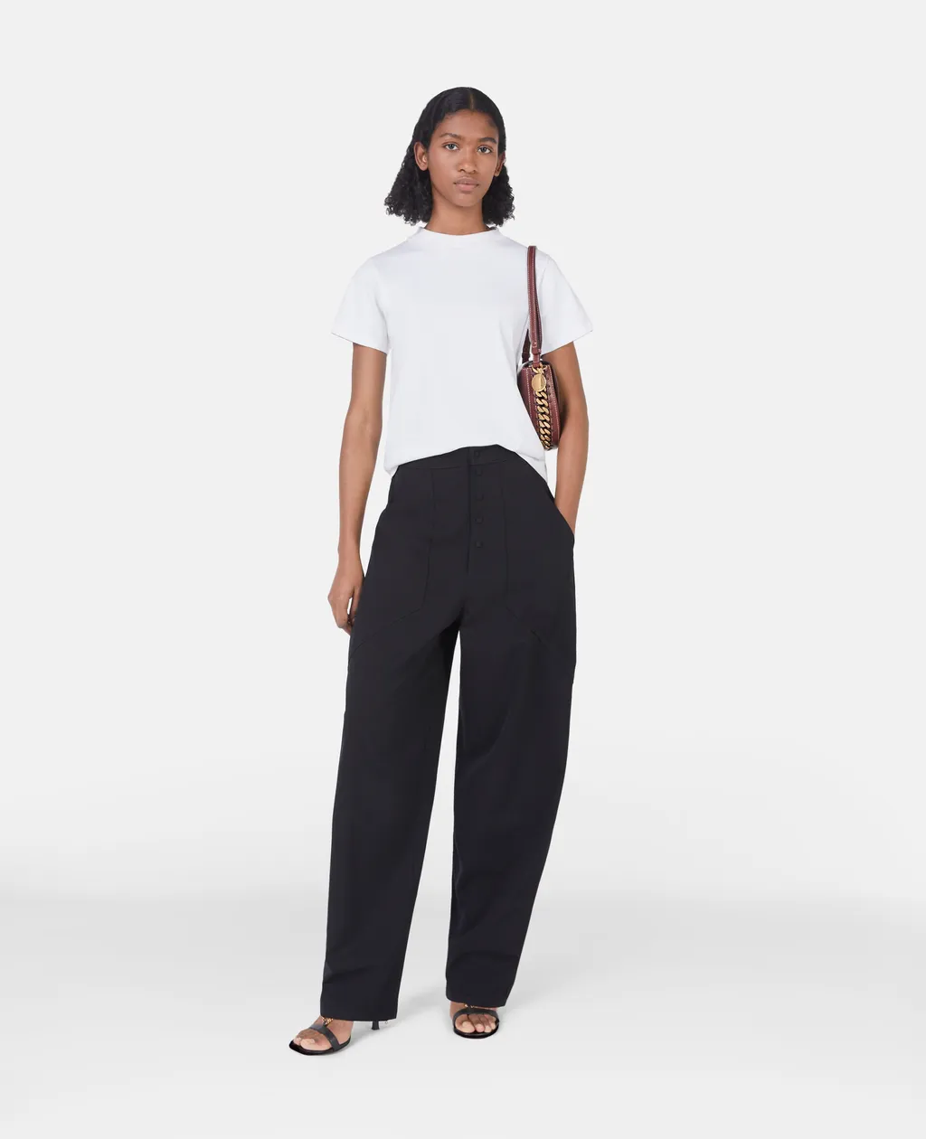 Wide Leg Wool Slacks