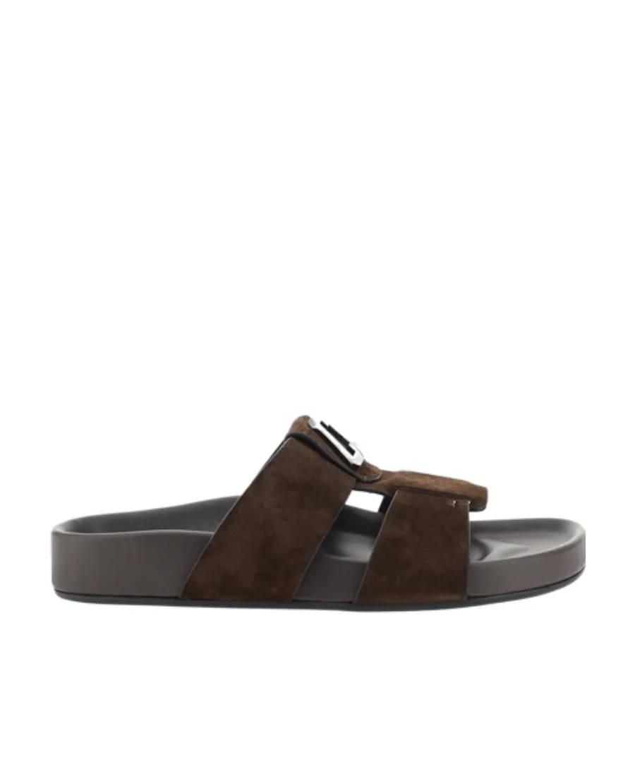 Christian Louboutin Open Toe Slip-On Sandals