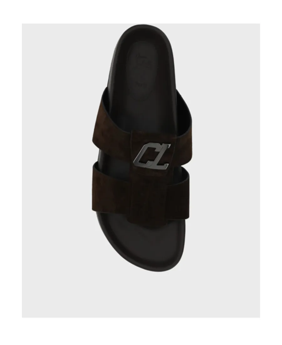 Christian Louboutin Open Toe Slip-On Sandals