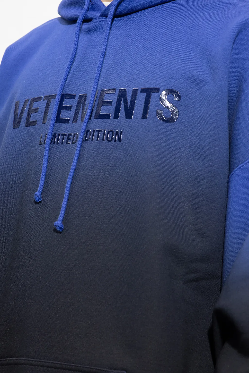 Logo-Print Faded-Effect Hoodie