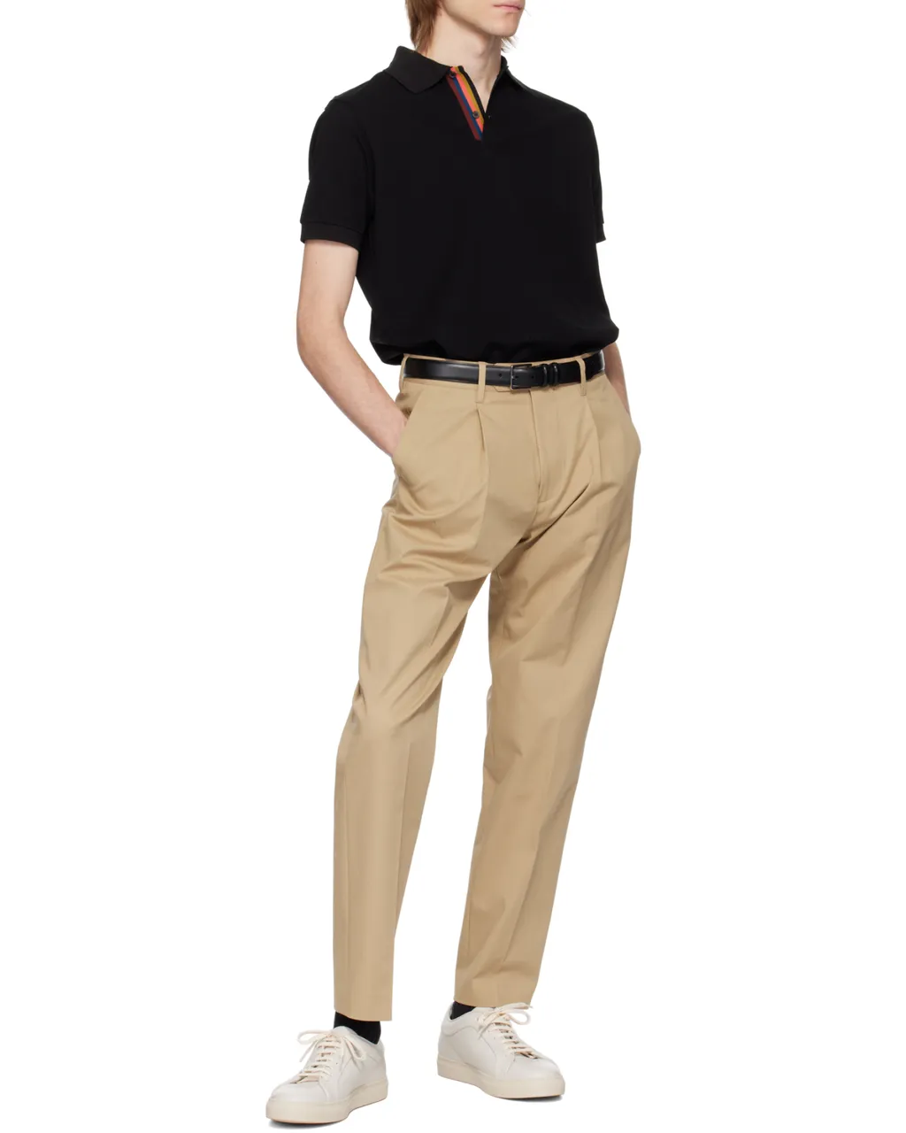 Paul Smith Artist Stripe Placket Polo Shirt