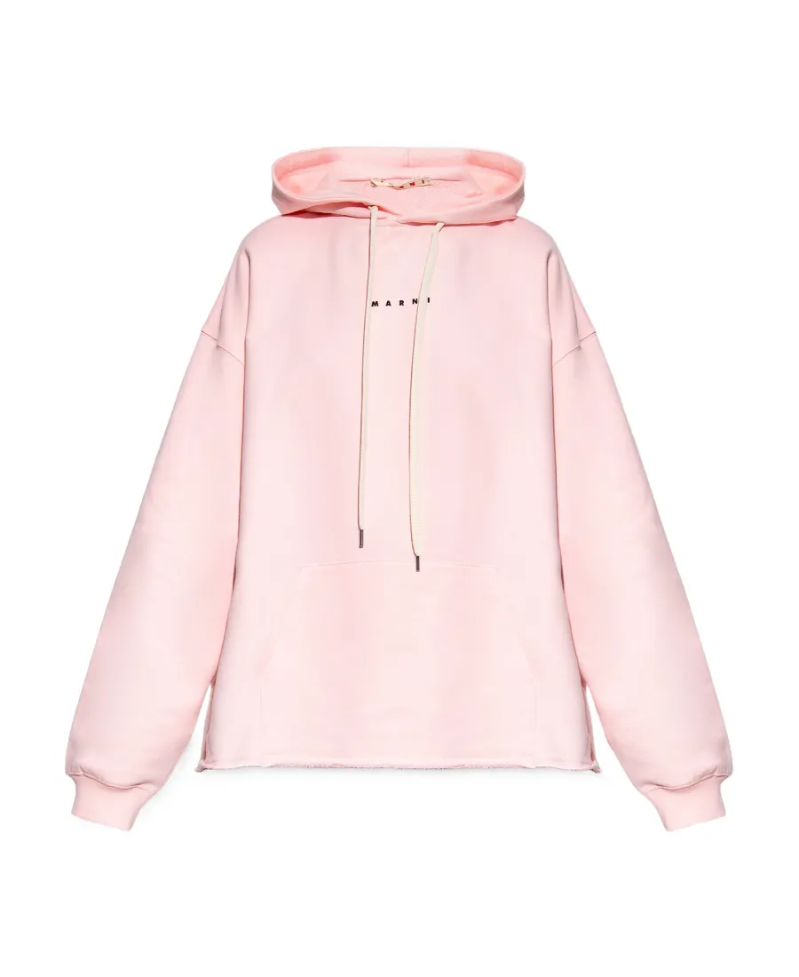 Marni Logo Printed Long-Sleeved Hoodie
