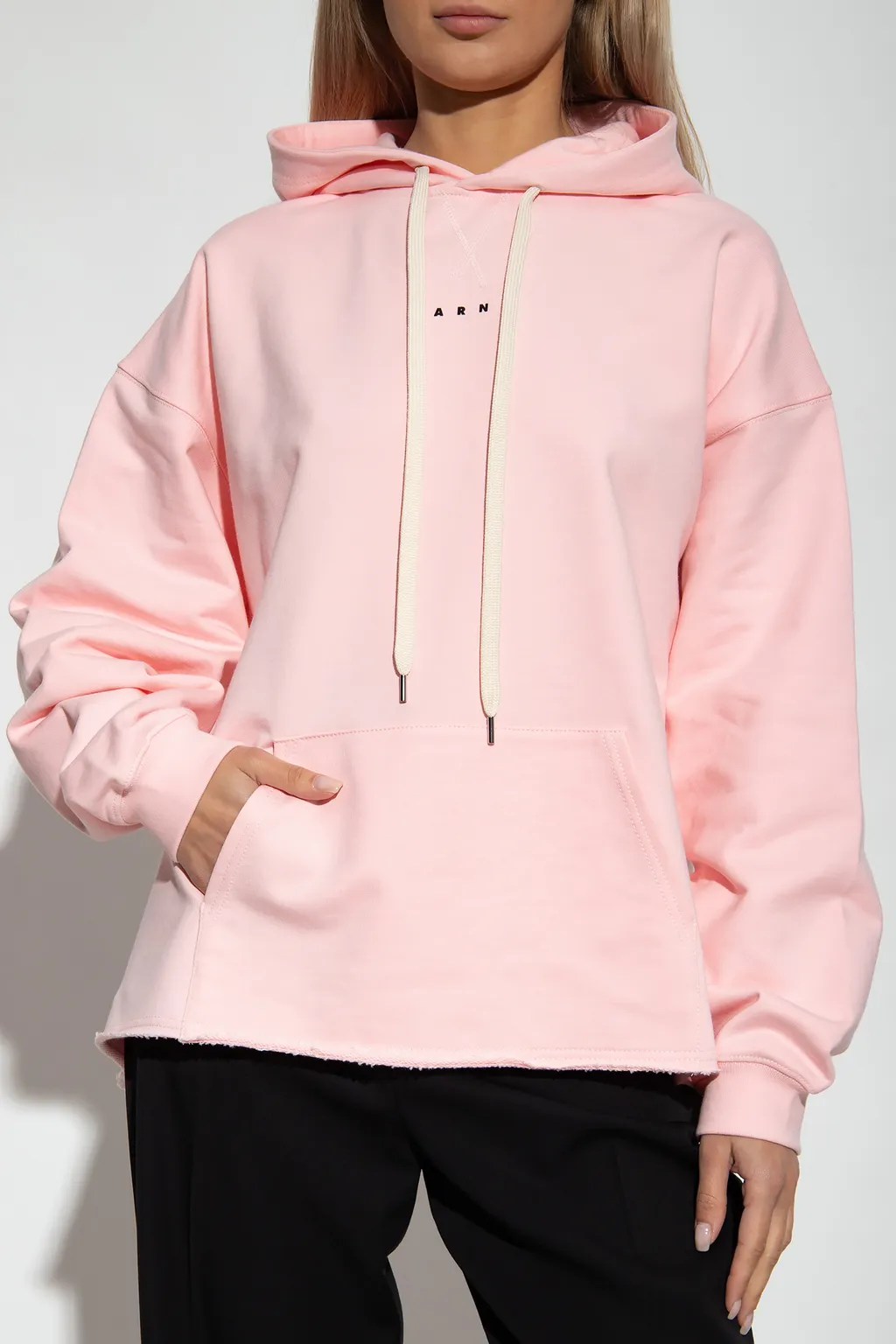 Marni Logo Printed Long-Sleeved Hoodie