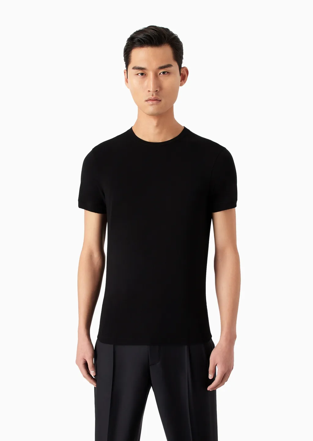Giorgio Armani Icon Crewneck Jersey T-Shirt