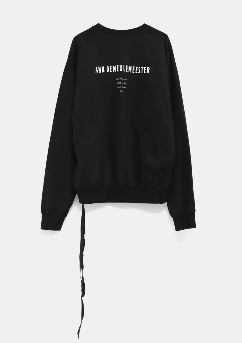 Ann Demeulemeester Feather-Printed Crewneck Sweatshirt