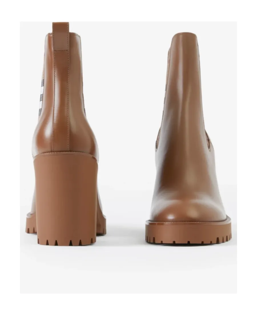 Burberry New Allostock Check Panel Ankle Boots