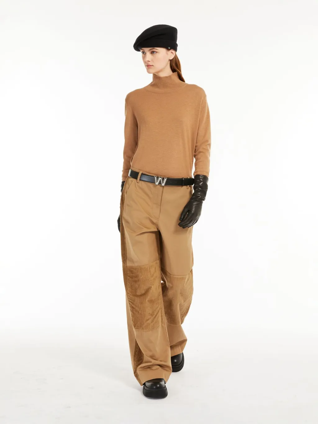 Foggia Stitching Casual Pants