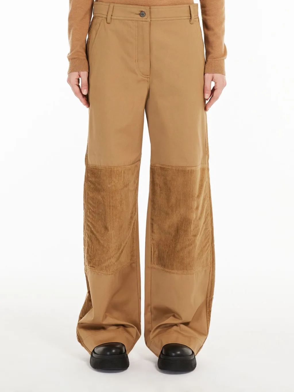 Foggia Stitching Casual Pants