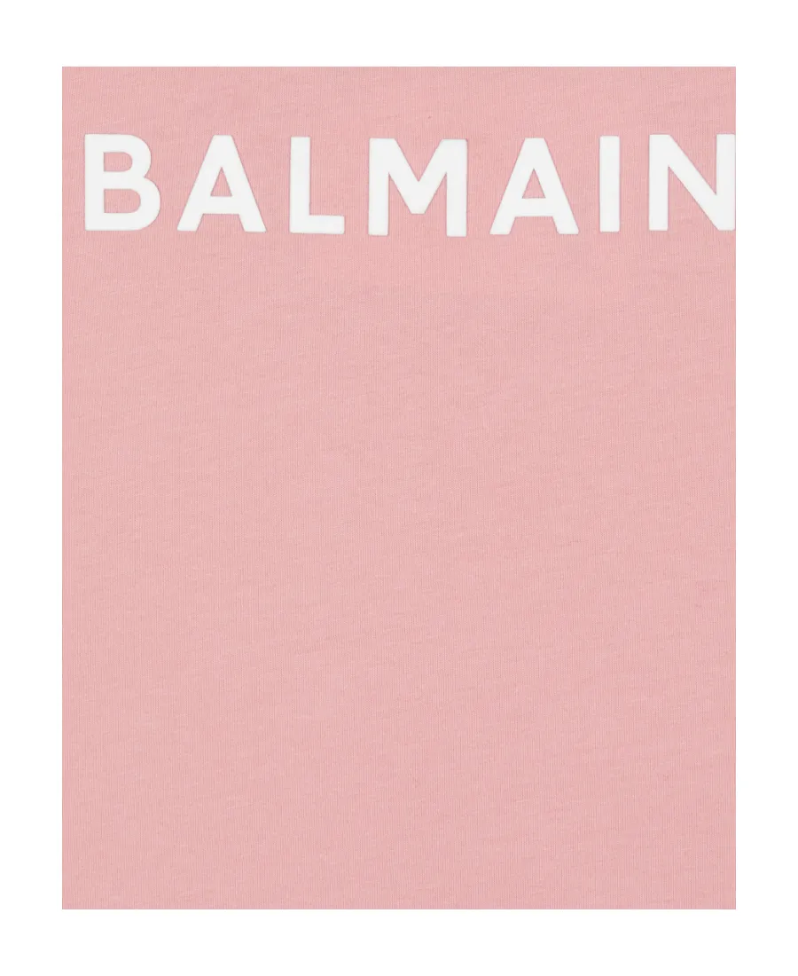 Balmain Kids Logo-Printed Crewneck T-Shirt