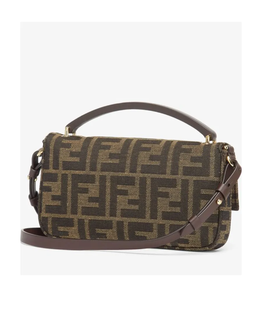 Brown Ff Fabric Pouch