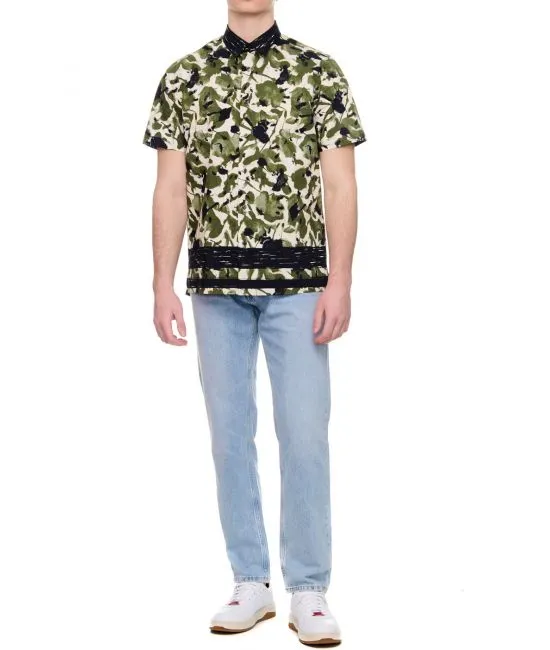 Graphic-Print Short-Sleeved Short