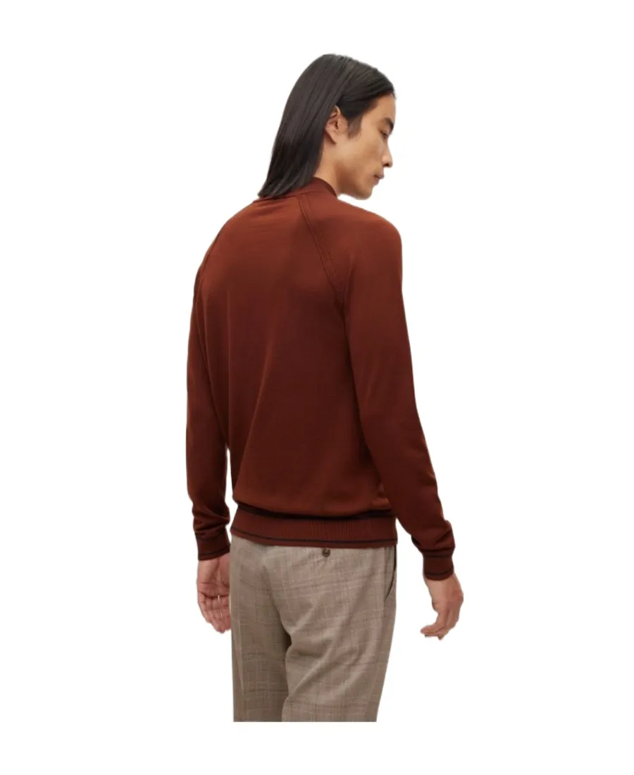 Round Collar Long Sleeve Sweater
